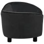 Sofá para perros felpa negro 69x49x40 cm de vidaXL, Camas para perros - Ref: Foro24-171021, Precio: 122,50 €, Descuento: %