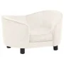Sofá para perros felpa crema 69x49x40 cm de vidaXL, Camas para perros - Ref: Foro24-171025, Precio: 122,92 €, Descuento: %