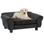 Sofá para perros felpa gris oscuro 72x45x30 cm de vidaXL, Camas para perros - Ref: Foro24-171039, Precio: 94,72 €, Descuento: %