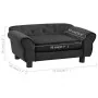 Sofá para perros felpa gris oscuro 72x45x30 cm de vidaXL, Camas para perros - Ref: Foro24-171039, Precio: 94,72 €, Descuento: %