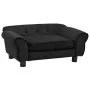 Sofá para perros felpa negro 72x45x30 cm de vidaXL, Camas para perros - Ref: Foro24-171038, Precio: 89,26 €, Descuento: %