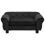 Sofá para perros felpa negro 72x45x30 cm de vidaXL, Camas para perros - Ref: Foro24-171038, Precio: 89,26 €, Descuento: %