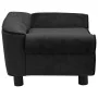 Sofá para perros felpa negro 72x45x30 cm de vidaXL, Camas para perros - Ref: Foro24-171038, Precio: 89,26 €, Descuento: %