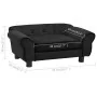 Sofá para perros felpa negro 72x45x30 cm de vidaXL, Camas para perros - Ref: Foro24-171038, Precio: 89,26 €, Descuento: %