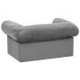 Sofá para perros con cajón felpa gris 75x50x38 cm de vidaXL, Camas para perros - Ref: Foro24-171076, Precio: 111,08 €, Descue...