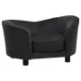Sofá para perros felpa y cuero sintético negro 69x49x40 cm de vidaXL, Camas para perros - Ref: Foro24-171032, Precio: 113,23 ...