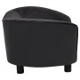 Sofá para perros felpa y cuero sintético negro 69x49x40 cm de vidaXL, Camas para perros - Ref: Foro24-171032, Precio: 113,23 ...