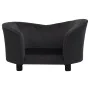 Sofá para perros felpa y cuero sintético negro 69x49x40 cm de vidaXL, Camas para perros - Ref: Foro24-171032, Precio: 113,23 ...