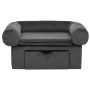 Sofá para perros con cajón felpa gris oscuro 75x50x38 cm de vidaXL, Camas para perros - Ref: Foro24-171079, Precio: 102,06 €,...