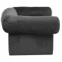 Sofá para perros con cajón felpa gris oscuro 75x50x38 cm de vidaXL, Camas para perros - Ref: Foro24-171079, Precio: 102,06 €,...