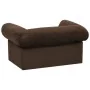 Sofá para perros con cajón felpa marrón 75x50x38 cm de vidaXL, Camas para perros - Ref: Foro24-171077, Precio: 110,38 €, Desc...