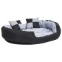Cojín para perro reversible y lavable gris y negro 110x80x23 cm de vidaXL, Camas para perros - Ref: Foro24-171209, Precio: 59...