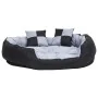 Cojín para perro reversible y lavable gris y negro 110x80x23 cm de vidaXL, Camas para perros - Ref: Foro24-171209, Precio: 59...