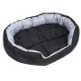 Cojín para perro reversible y lavable gris y negro 110x80x23 cm de vidaXL, Camas para perros - Ref: Foro24-171209, Precio: 59...