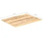 Superficie de mesa madera maciza de mango 15-16 mm 70x60 cm de vidaXL, Tableros para mesas - Ref: Foro24-286010, Precio: 62,9...