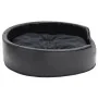 Cama para perros felpa y cuero sintético negra 79x70x19 cm de vidaXL, Camas para perros - Ref: Foro24-171262, Precio: 53,89 €...