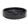 Cama para perros felpa y cuero sintético negra 79x70x19 cm de vidaXL, Camas para perros - Ref: Foro24-171262, Precio: 53,89 €...