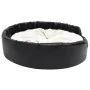 Cama de perros felpa y cuero sintético negro beige 99x89x21 cm de vidaXL, Camas para perros - Ref: Foro24-171272, Precio: 79,...