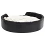 Cama de perros felpa y cuero sintético negro beige 99x89x21 cm de vidaXL, Camas para perros - Ref: Foro24-171272, Precio: 79,...
