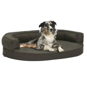 Colchón para cama de perro ergonómico gris oscuro 75x53 cm de vidaXL, Camas para perros - Ref: Foro24-171290, Precio: 65,69 €...