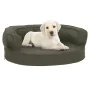 Colchón para cama de perro ergonómico aspecto lino gris 60x42cm de vidaXL, Camas para perros - Ref: Foro24-171289, Precio: 44...