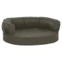 Colchón para cama de perro ergonómico aspecto lino gris 60x42cm de vidaXL, Camas para perros - Ref: Foro24-171289, Precio: 44...