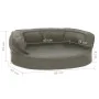 Colchón para cama de perro ergonómico aspecto lino gris 60x42cm de vidaXL, Camas para perros - Ref: Foro24-171289, Precio: 44...
