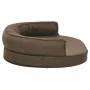 Colchón de cama de perro ergonómico aspecto lino marrón 75x53cm de vidaXL, Camas para perros - Ref: Foro24-171302, Precio: 66...
