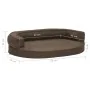 Colchón de cama de perro ergonómico aspecto lino marrón 75x53cm de vidaXL, Camas para perros - Ref: Foro24-171302, Precio: 66...