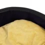Cama de perro felpa y cuero sintético negro amarillo 99x89x21cm de vidaXL, Camas para perros - Ref: Foro24-171288, Precio: 76...