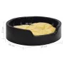 Cama de perro felpa y cuero sintético negro amarillo 99x89x21cm de vidaXL, Camas para perros - Ref: Foro24-171288, Precio: 76...