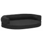 Colchón de cama de perro ergonómico aspecto lino negro 75x53cm de vidaXL, Camas para perros - Ref: Foro24-171308, Precio: 81,...