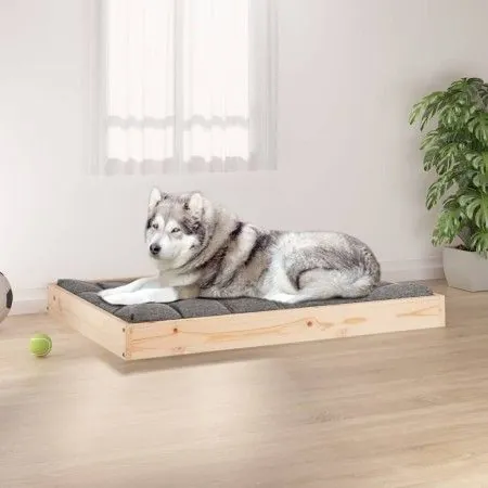 Cama para perros madera maciza de pino 101,5x74x9 cm de vidaXL, Camas para perros - Ref: Foro24-820866, Precio: 51,95 €, Desc...