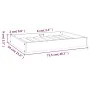 Cama para perros madera maciza de pino 71,5x49x9 cm de vidaXL, Camas para perros - Ref: Foro24-820856, Precio: 32,83 €, Descu...