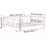 Cama para perros madera maciza de pino blanco 105,5x75,5x28 cm de vidaXL, Camas para perros - Ref: Foro24-820203, Precio: 86,...