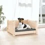 Cama para perros madera maciza de pino 55,5x45,5x28 cm de vidaXL, Camas para perros - Ref: Foro24-821442, Precio: 48,52 €, De...