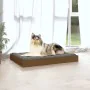 Cama para perros madera maciza pino marrón miel 91,5x64x9 cm de vidaXL, Camas para perros - Ref: Foro24-820864, Precio: 52,24...