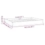 Cama para perros madera maciza pino marrón miel 91,5x64x9 cm de vidaXL, Camas para perros - Ref: Foro24-820864, Precio: 52,24...