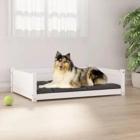 Cama para perros madera maciza de pino blanco 95,5x65,5x28 cm de vidaXL, Camas para perros - Ref: Foro24-821458, Precio: 80,3...