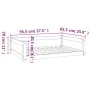 Cama para perros madera maciza de pino blanco 95,5x65,5x28 cm de vidaXL, Camas para perros - Ref: Foro24-821458, Precio: 80,3...