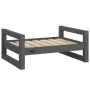 Cama para perros madera maciza de pino gris 65,5x50,5x28 cm de vidaXL, Camas para perros - Ref: Foro24-821474, Precio: 39,82 ...