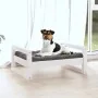 Cama para perros madera maciza de pino blanco 55,5x45,5x28 cm de vidaXL, Camas para perros - Ref: Foro24-821468, Precio: 44,4...