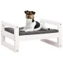 Cama para perros madera maciza de pino blanco 55,5x45,5x28 cm de vidaXL, Camas para perros - Ref: Foro24-821468, Precio: 44,4...
