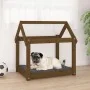 Cama para perros madera maciza pino marrón miel 71x55x70 cm de vidaXL, Camas para perros - Ref: Foro24-822205, Precio: 46,26 ...