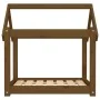 Cama para perros madera maciza pino marrón miel 71x55x70 cm de vidaXL, Camas para perros - Ref: Foro24-822205, Precio: 46,26 ...