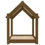Cama para perros madera maciza pino marrón miel 71x55x70 cm de vidaXL, Camas para perros - Ref: Foro24-822205, Precio: 46,26 ...