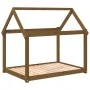 Cama para perros madera maciza pino marrón miel 111x80x100 cm de vidaXL, Camas para perros - Ref: Foro24-822220, Precio: 74,8...