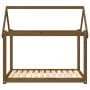 Cama para perros madera maciza pino marrón miel 111x80x100 cm de vidaXL, Camas para perros - Ref: Foro24-822220, Precio: 74,8...