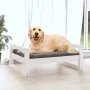 Cama para perros madera maciza de pino blanco 75,5x55,5x28 cm de vidaXL, Camas para perros - Ref: Foro24-821478, Precio: 56,8...