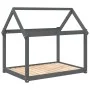 Cama para perros madera maciza de pino gris 111x80x100 cm de vidaXL, Camas para perros - Ref: Foro24-822219, Precio: 83,50 €,...